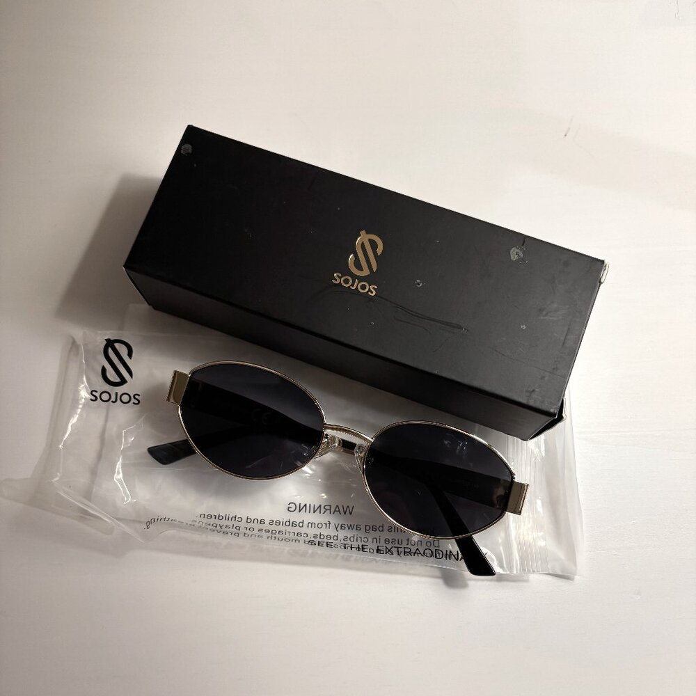 NWT SOJOS Retro Oval Sunglasses